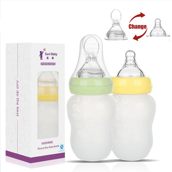 Spoon Silicone Baby Feeding Cup