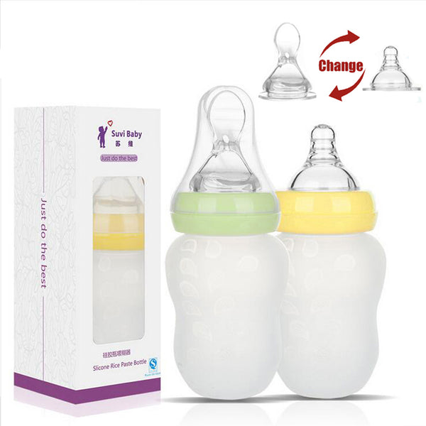 Spoon Silicone Baby Feeding Cup