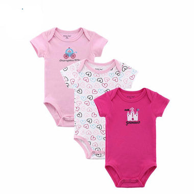 Cute Pink Print Rompers