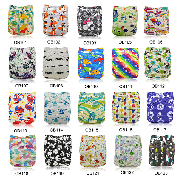 Wrap Cartoon Print Nappy