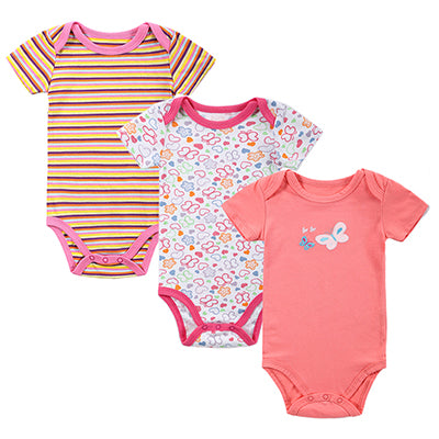 Cute Pink Print Rompers