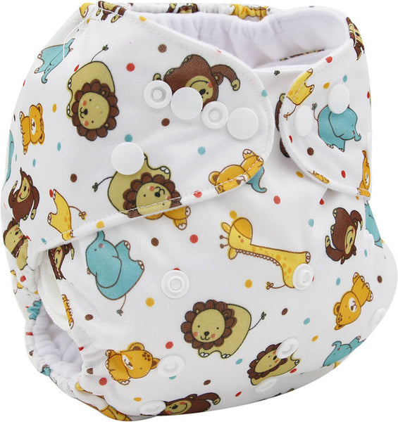 Wrap Cartoon Print Nappy