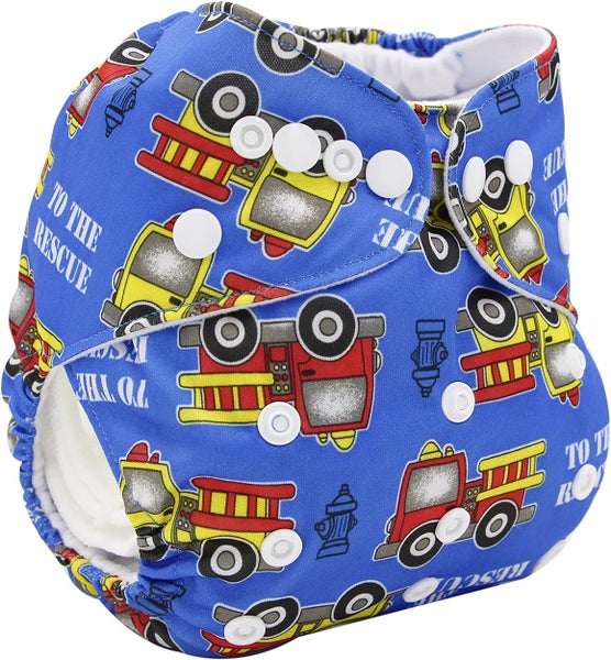 Wrap Cartoon Print Nappy