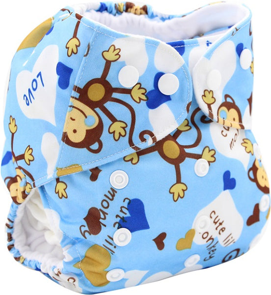 Wrap Cartoon Print Nappy