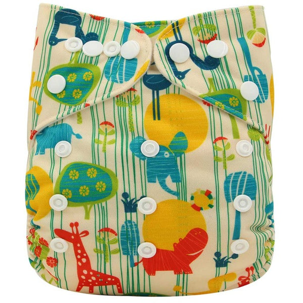 Wrap Cartoon Print Nappy