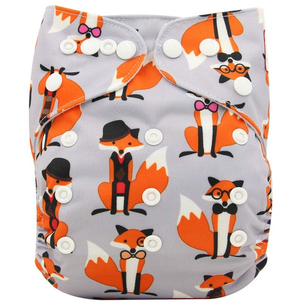 Wrap Cartoon Print Nappy