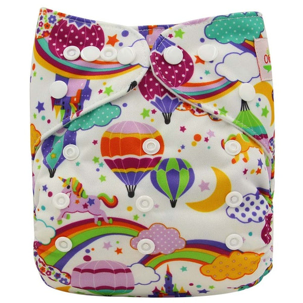 Wrap Cartoon Print Nappy