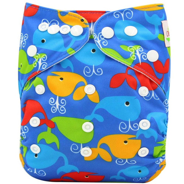 Wrap Cartoon Print Nappy