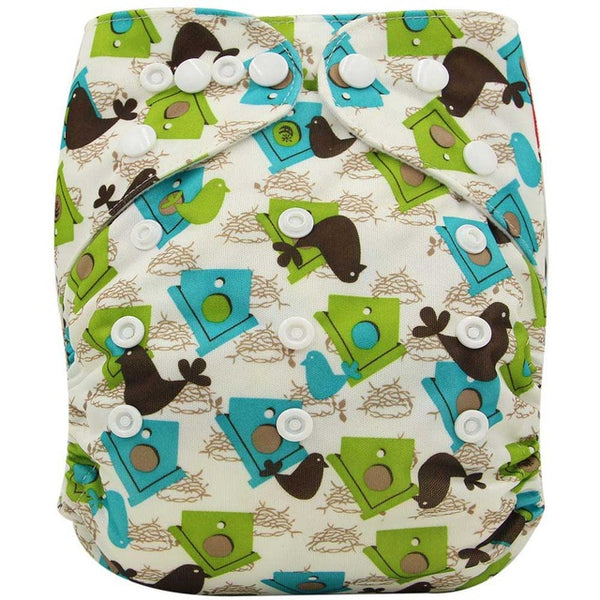 Wrap Cartoon Print Nappy