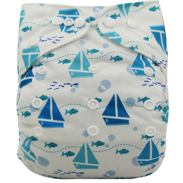 Wrap Cartoon Print Nappy