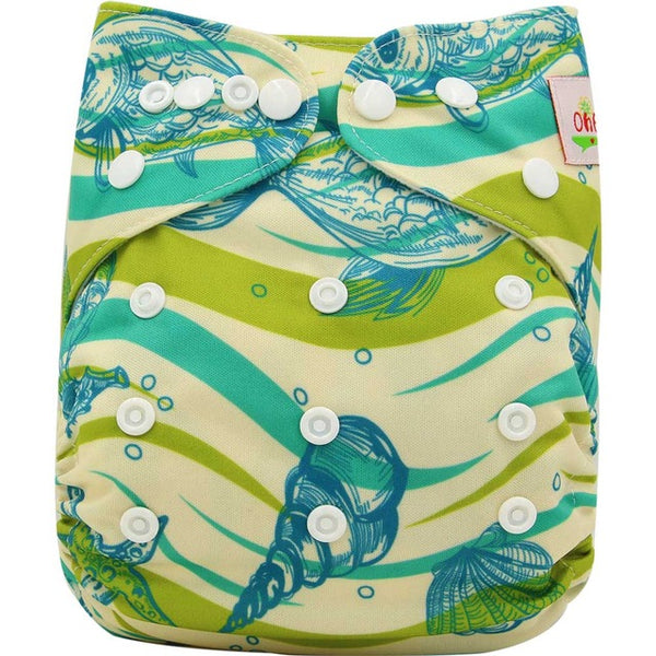 Wrap Cartoon Print Nappy