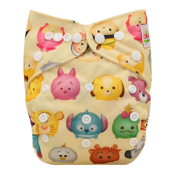 Wrap Cartoon Print Nappy
