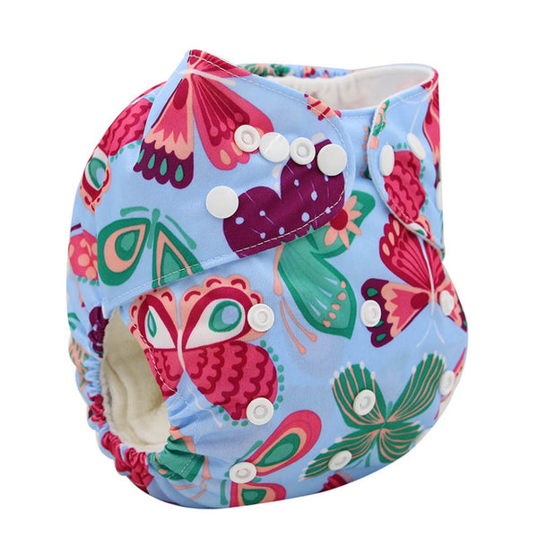 Wrap Cartoon Print Nappy